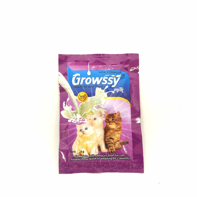 Susu Kucing Merk Growssy 20gr saset