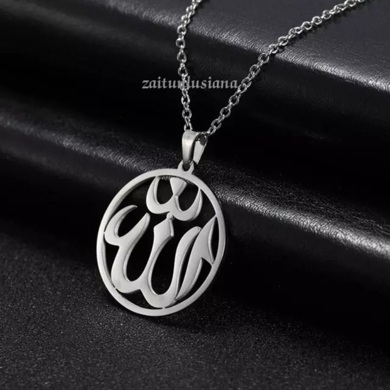 Jual Kalung Titanium Antikarat Sali Kalung Liontin Lafas Allah Pria Dan Wanita Model Terbaru