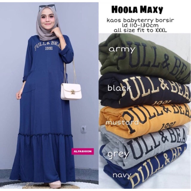 GAMIS BABYTERRY IMPORT BORDIR Ori Saku depan / R.5 - 139-4946