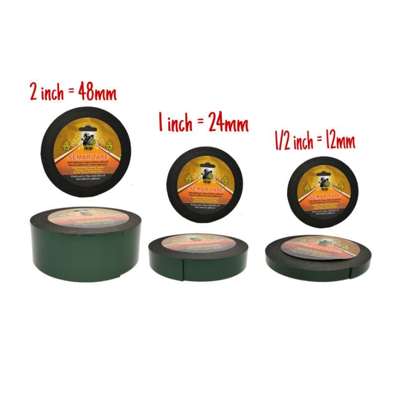 

Double Tape Foam Hijau Semar