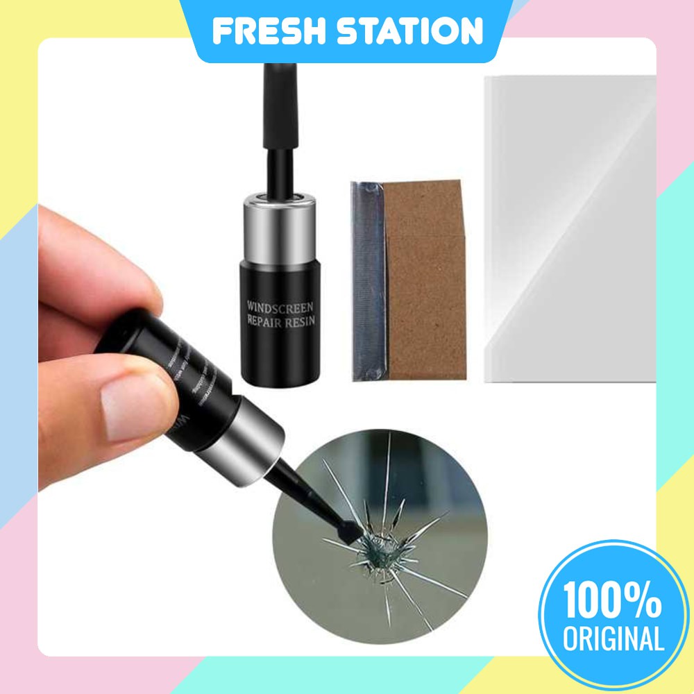 Lem Kaca Mobil Retak Original Terbaik Car Windshield Glass Repair Kit LCD HP