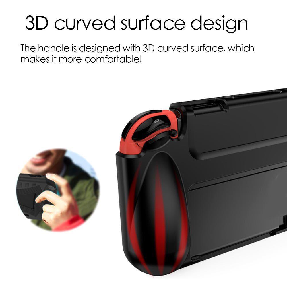 Top Untuk Nintendo Switch OLED Aksesoris Gaming Skin Cover Silicone Host Protection Case