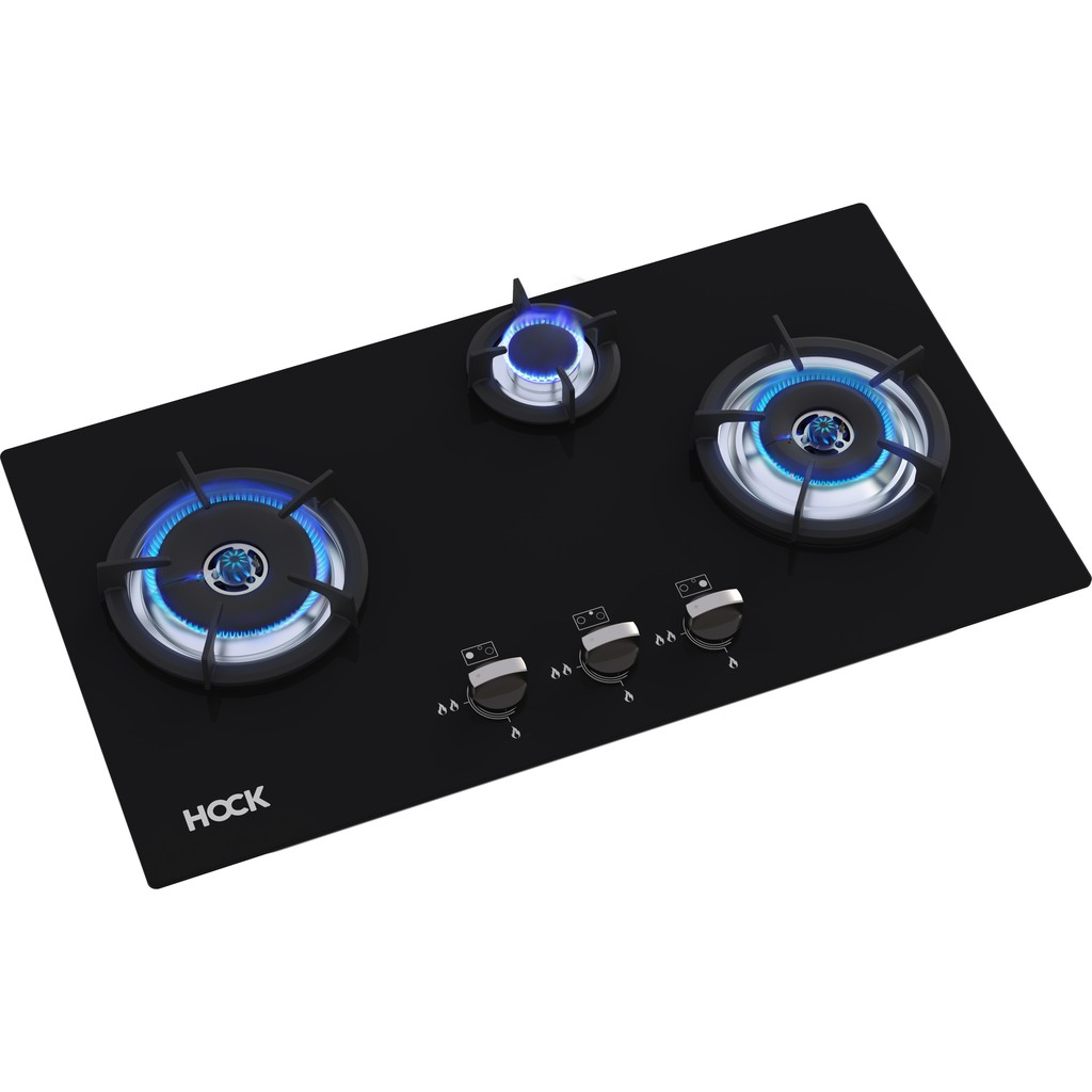 HOCK HB 330 C - Kompor Tanam Optima Crystal 3 Tungku