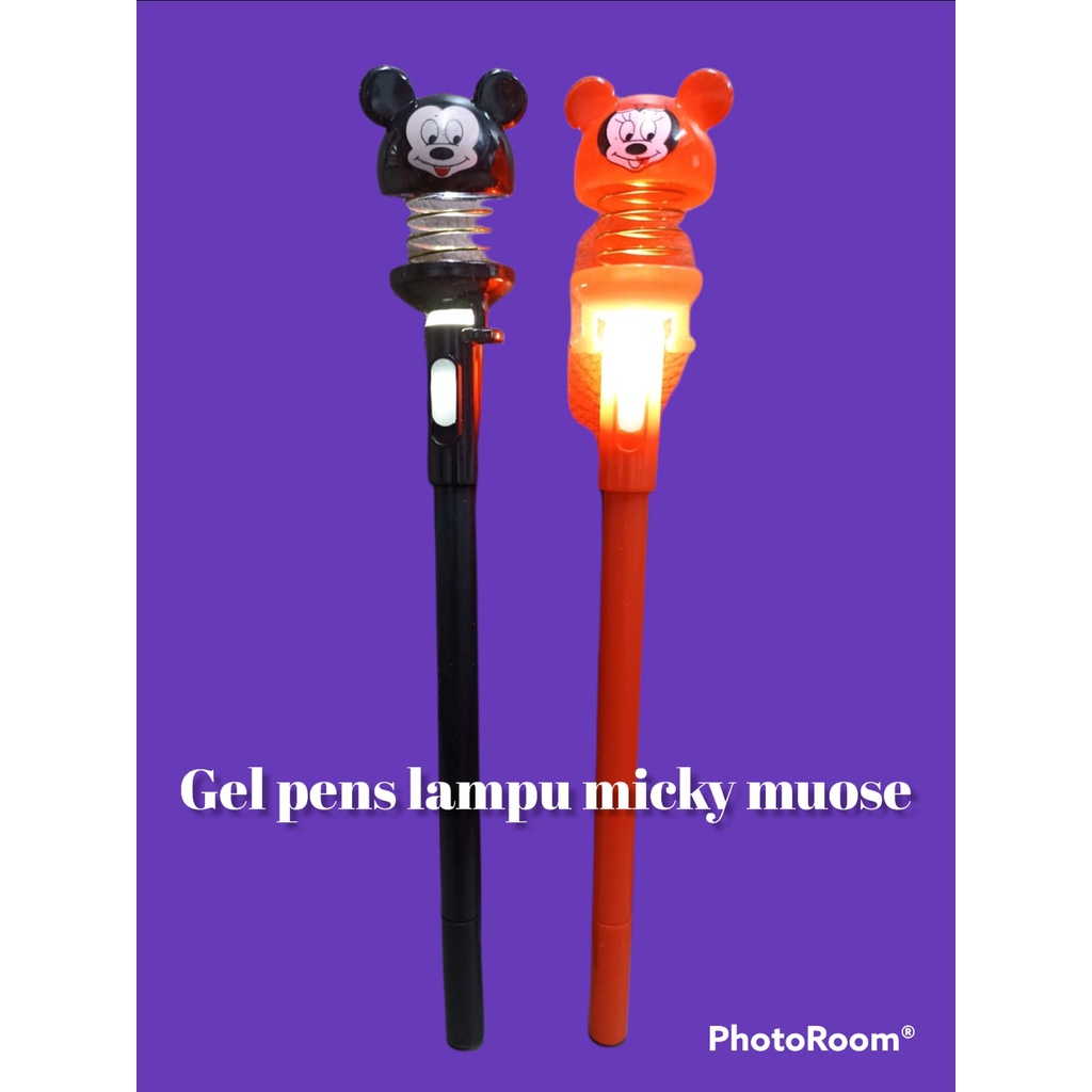 

ROYLAE STATIONARY - GEL PEN SPRING LAMPU / PEN GEL PER LAMPU KARAKTER KARTUN MICKEY MOUSE. MURAH HARGA PROMO