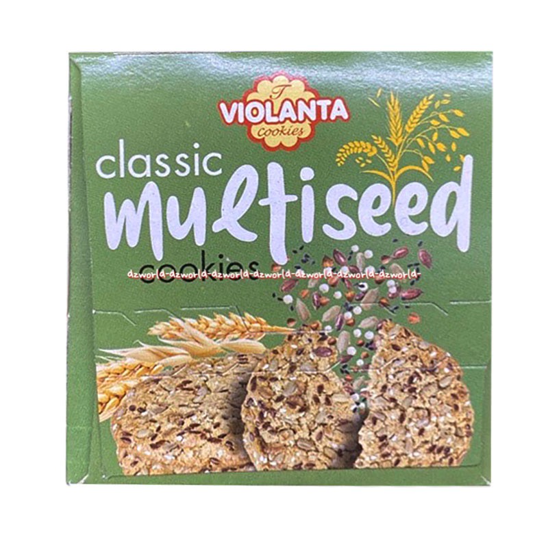 Violanta Classic Multiseed 150gr Cookies With 5 Seeds Snack Sehat Cemilan Fiolanta Klasik Multi Seed