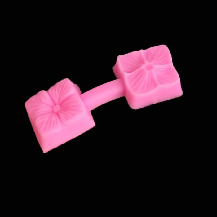 3D Silicon Mold Fondant Cake Decoration - Square Cherry Blossom