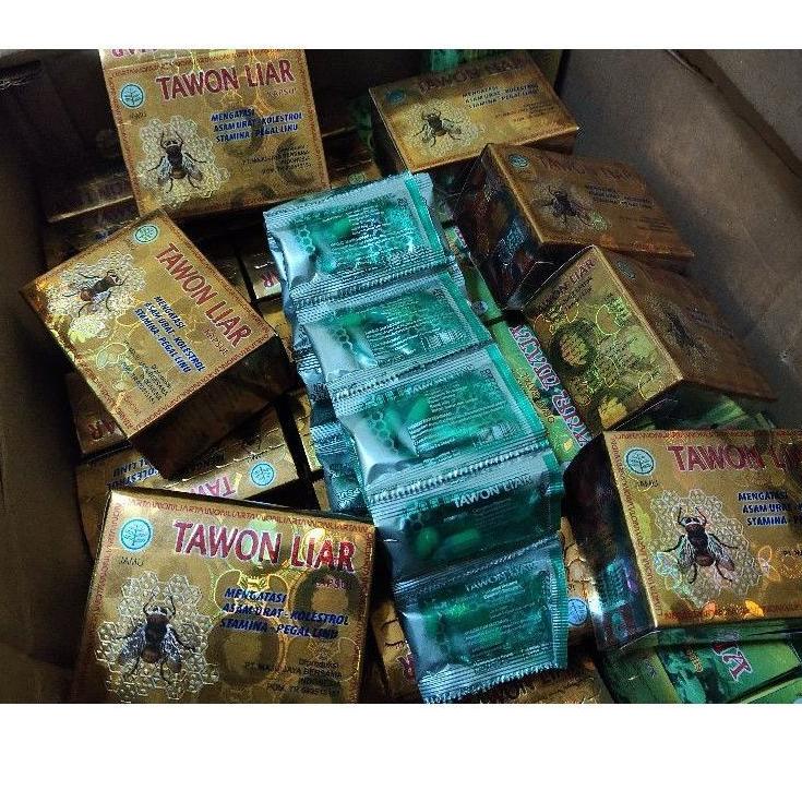 

[PRODUK LEVZ7] (TWL) jamu herbal tawon di jamin berkwalitas harga muragmh saset hijau silver AB7