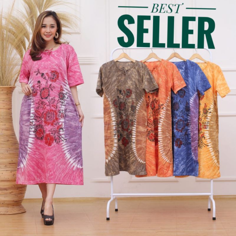 DASTER JUMBO (XXL) LD:130(MOTIF BUNGA MEKAR)