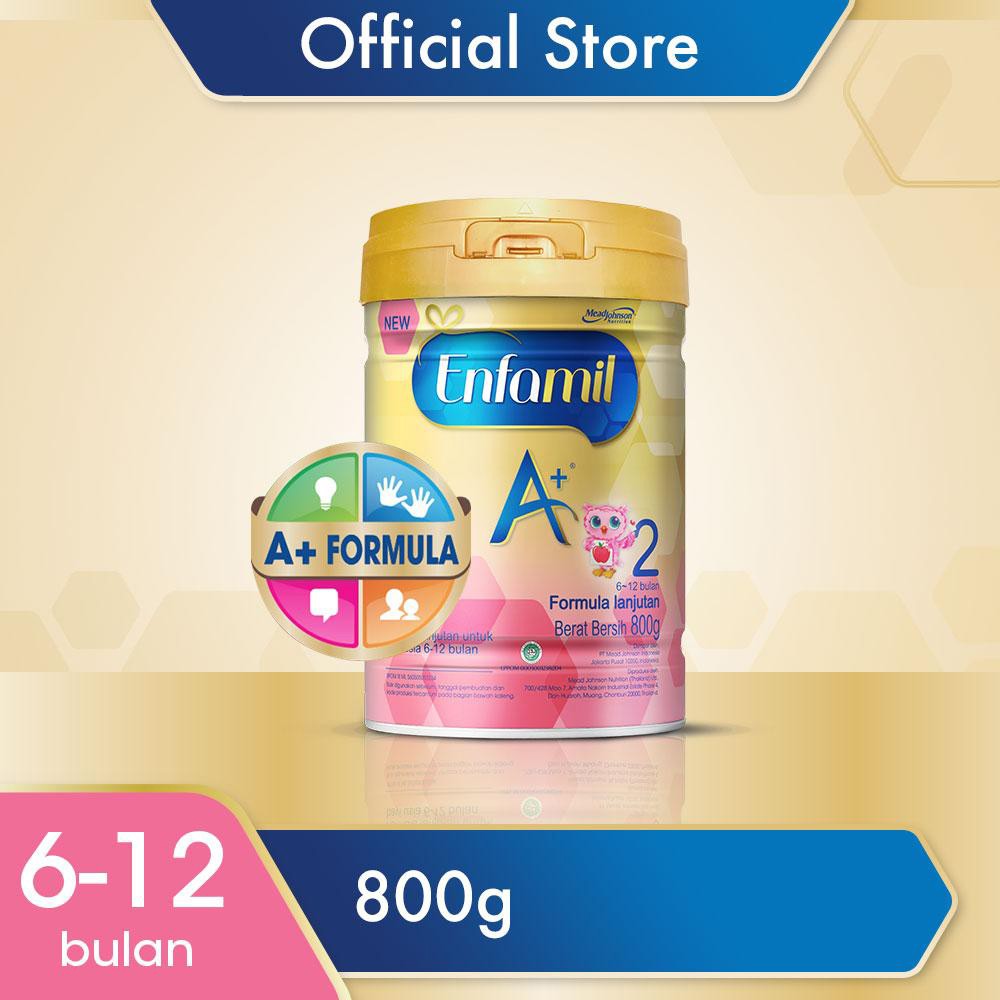 Enfamil A+ 2 Susu Formula Bayi - Plain - 800 g