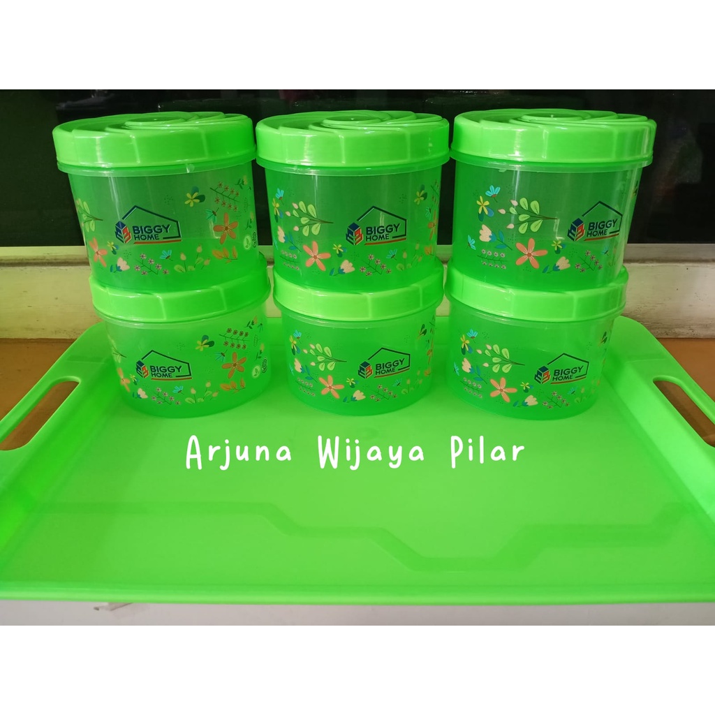 Toples kue 7 in 1, toples 6 nampan 1 +Bubblewrap