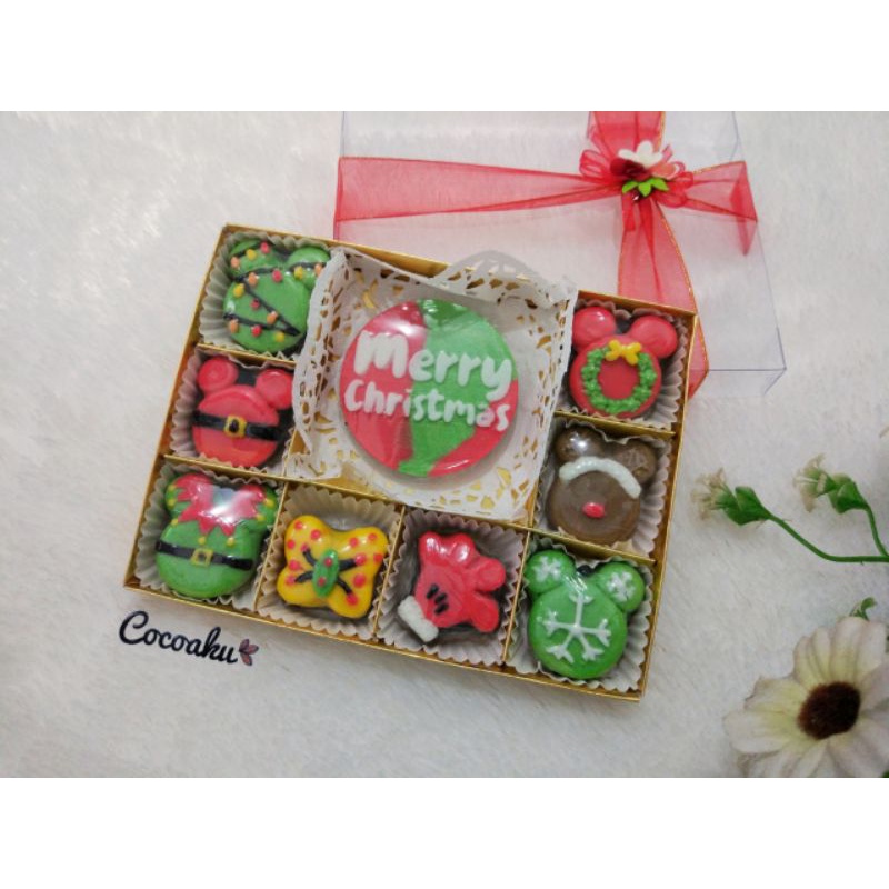 

Cokelat Natal / Bingkisan Natal coklat (12 sekat)