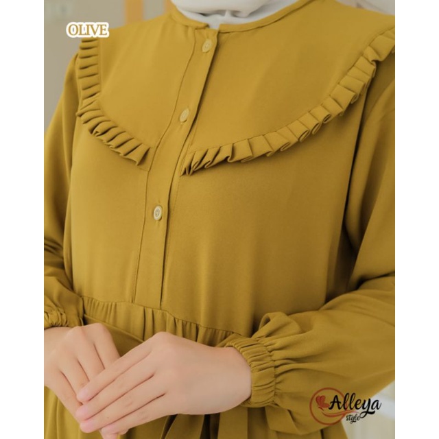 KINAN DRESS ORI ALLEYA,DRESS KINAN BY ALEEYA,gamis BUSUSI BUMIL