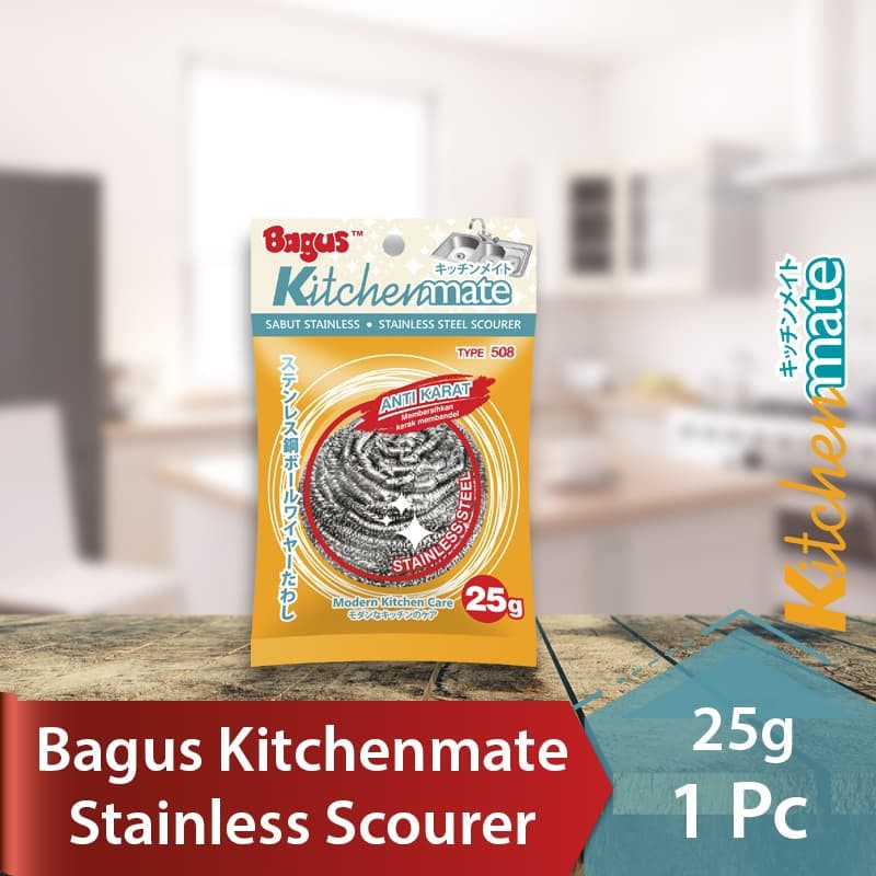 Bagus Sabut Stainless Scourer kawat cuci piring 25 g 1pc 508