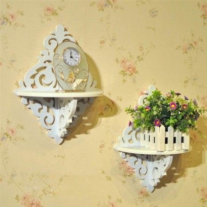 Mega_1688 Decorative Rack rak Shabby chic vintage (1set isi 2) UKURAN BESAR MG529