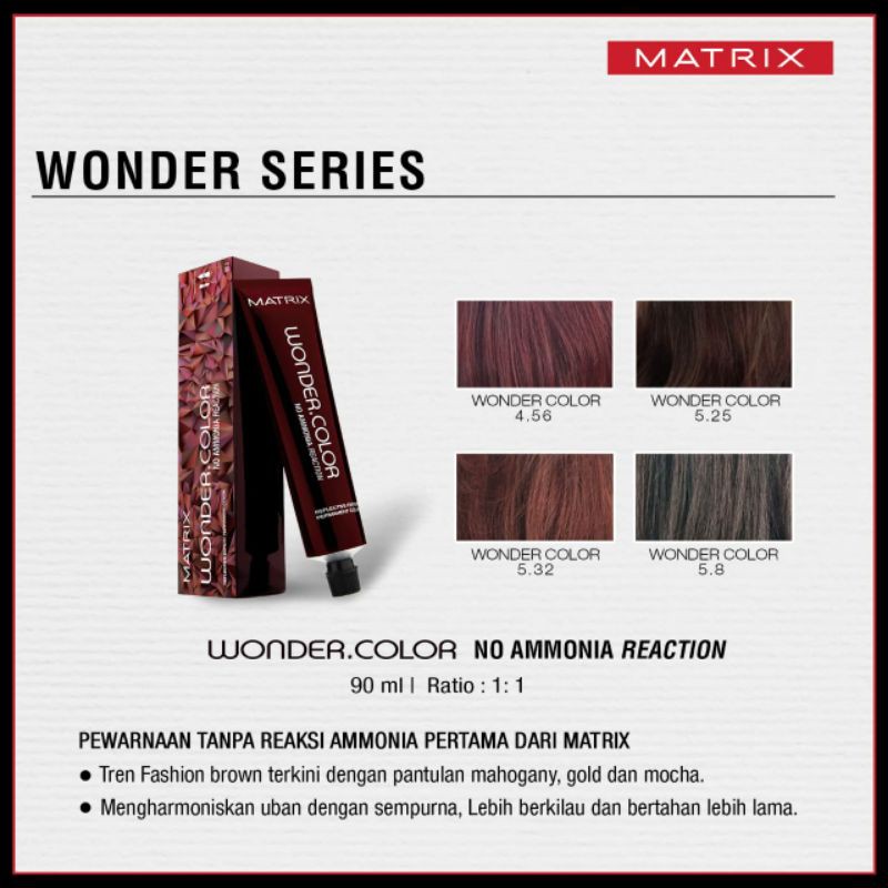 MATRIX Semir Rambut WONDER COLOR 90ML NO AMMONIA | WONDERCOLOR