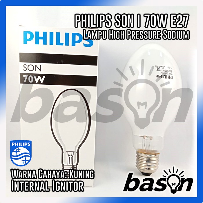Jual PHILIPS SON 70W I E27 Internal Ignitor Lampu Sodium Indonesia