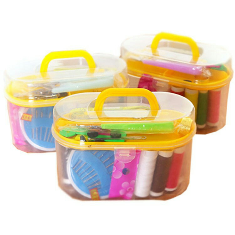 Alat Jahit set Peralatan benang jarum lengkap sewing box