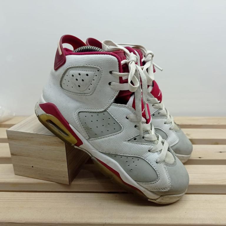 jordan retro 6 white red