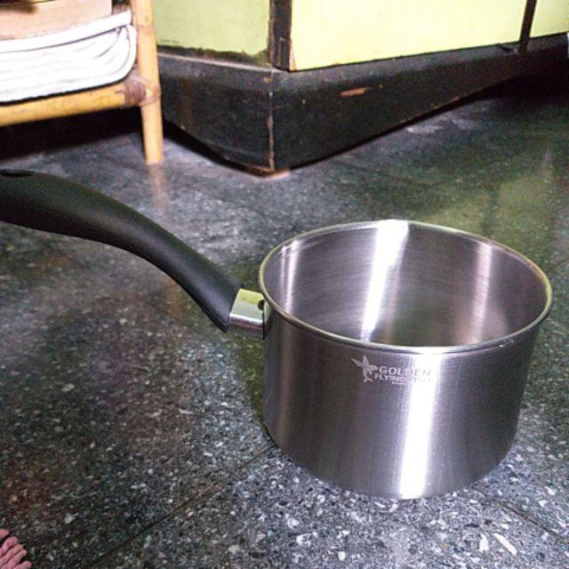 Sauce Pan Stainless Hairline 14cm Spc0414 - Panci Masak Tanpa Tutup Food Grade Material