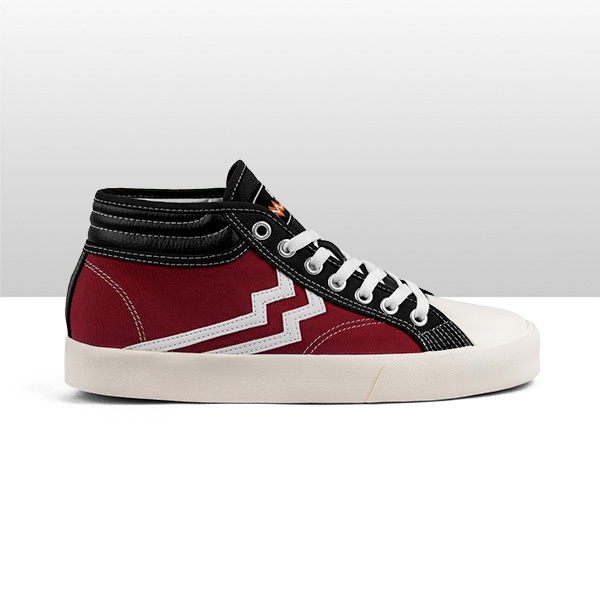 Geoff Max Factory - Maverick Mid Red Black White (Grade B) | Sepatu Pria | Casual | Sneakers |