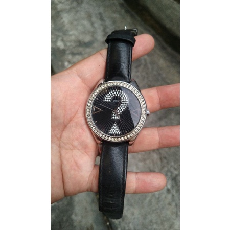 jam tangan guess original leather second bekas orignal