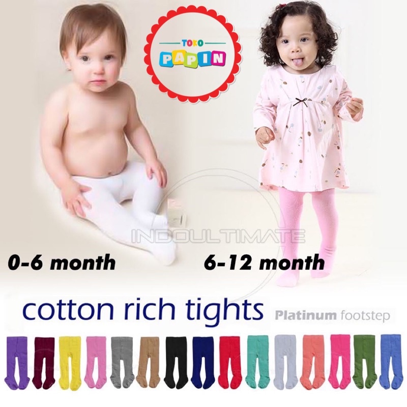 TokoPapin Legging bayi Legging anak bayi Legging bayi polos warna Celana anak bayi melar stretch berkualitas