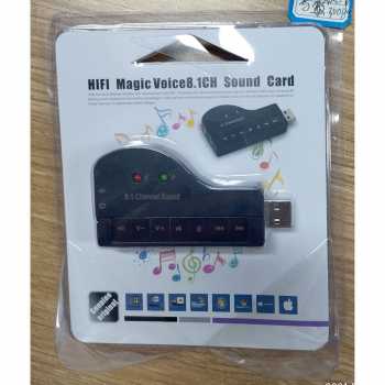 Sound Card USB Model Piano 8.1 Channel 3D Audio CNS