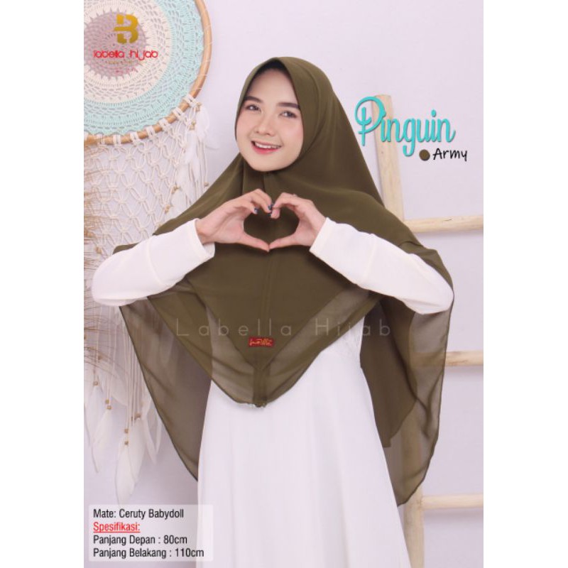 Hijab Instan Pinguin by labella hijab ceruty babydoll