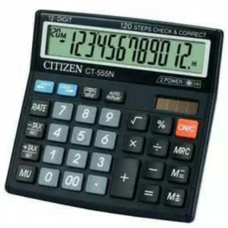 

COD Alat menghitung Kalkulator Citizen CT-555N 12 Digits Auto Replay termurah