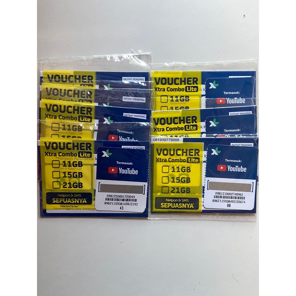 PERDANA NOMER CANTIK XL DAPAT KUOTA 21GB XTRA COMBO LITE