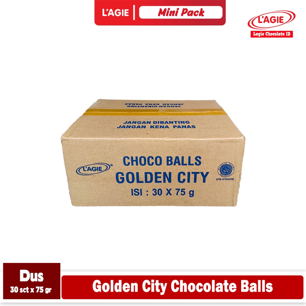 

LAGIE GOLDEN CITY CHOCO BALLS 75GRAM 1 DUS