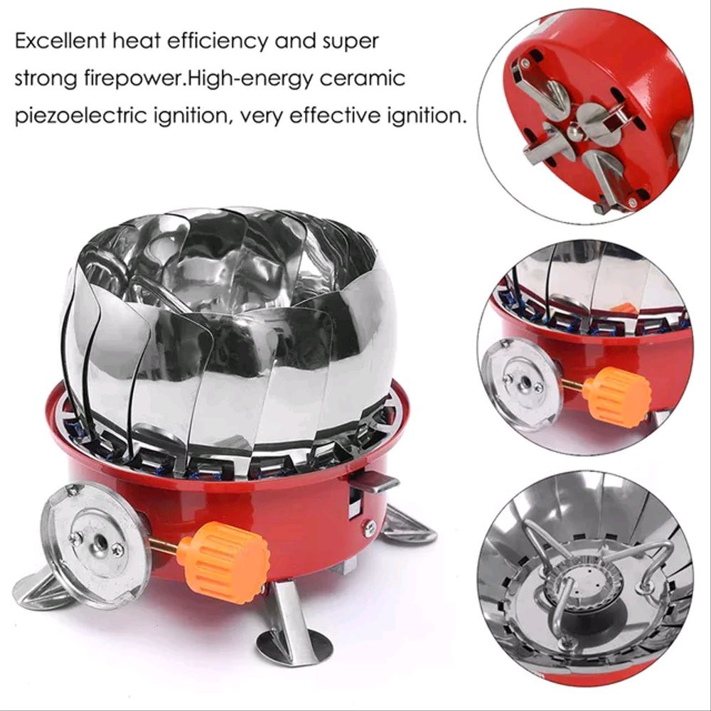 Paket Masak Camping Cooking Set 308 plus Kompor Windproof K203 - Alat Masak Camping