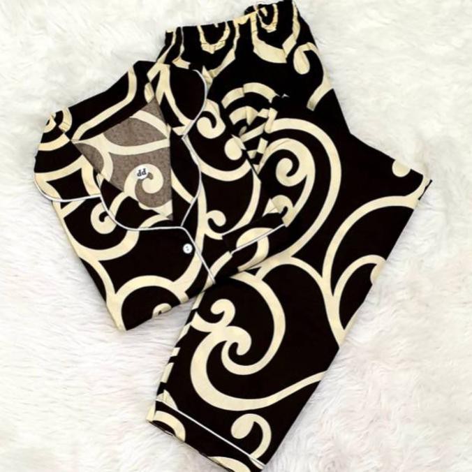 Baju Tidur Cewek/Wanita Piyama/Pajamas Katun Micro Batik Ulir (CP)