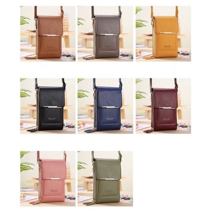 Tas Selempang Kulit Touchscreen Dompet Hp Multifungsi Tas Mini Cewek FY 9066 ORIGINAL TAS IMPORT