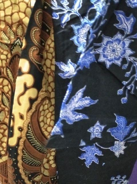 Dress Batik Brokat Calista Motif Gunungan Sogan Resleting Depan Batik Pekalongan