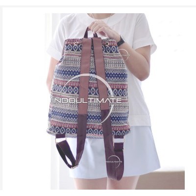 Tas Ransel IM JS-016-13 / Tas Tribal / Tas Batik / Tas Sekolah Anak / BACKPACK ETHNIC / Tas Wanita