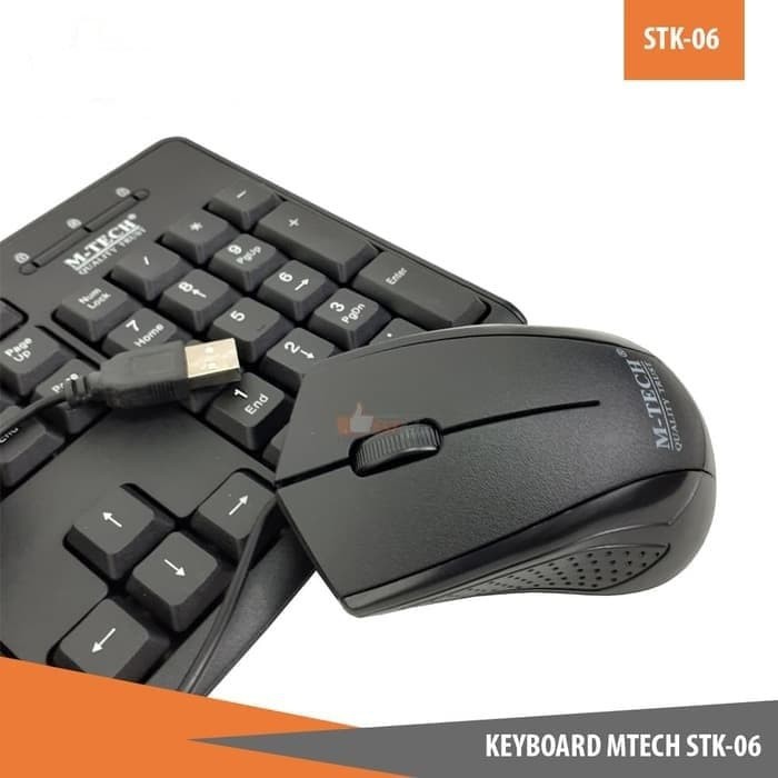 M-Tech STK-06 Paket Keyboard And Mouse Bundle Wired Mtech Stk06