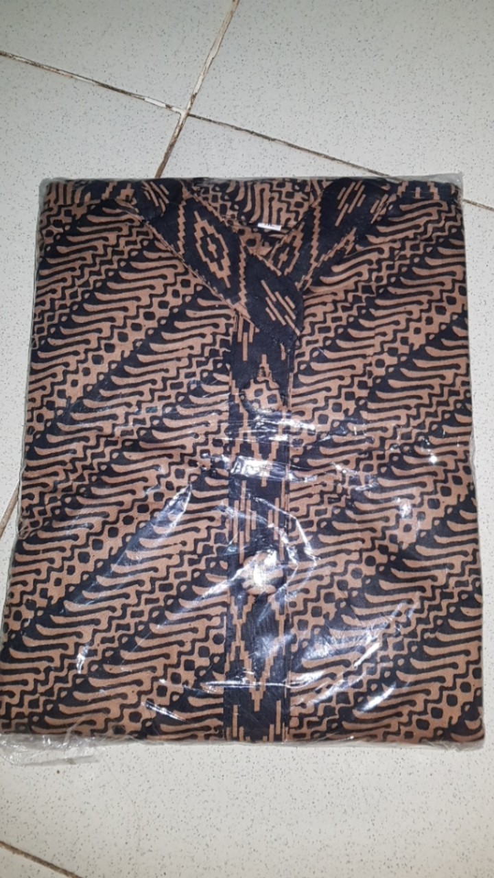 Gamis Batik Kancing Depan Busui