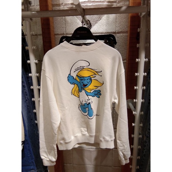 JASTIP PULL&BEAR Baju hangat / baju lengan panjang / baju gambar Smurf