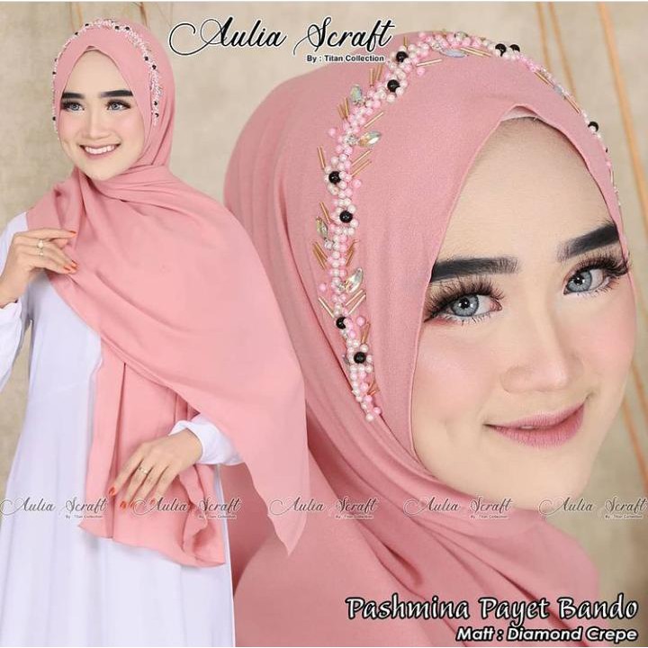 PASHMINA PAYET BANDO MUTIARA / HIJAB PASHMINA PAYET