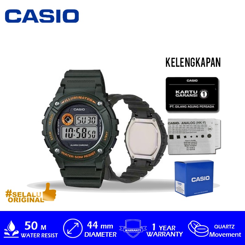 Casio General Digital Man W-216H-3BVDF / W216H3BVDF / W216H