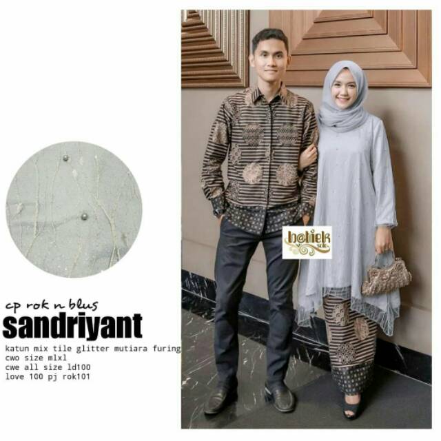 Couple set brokat mutiara COUPLE SANDRIYANT COUPLE SHOFIA TILE MUTIARA