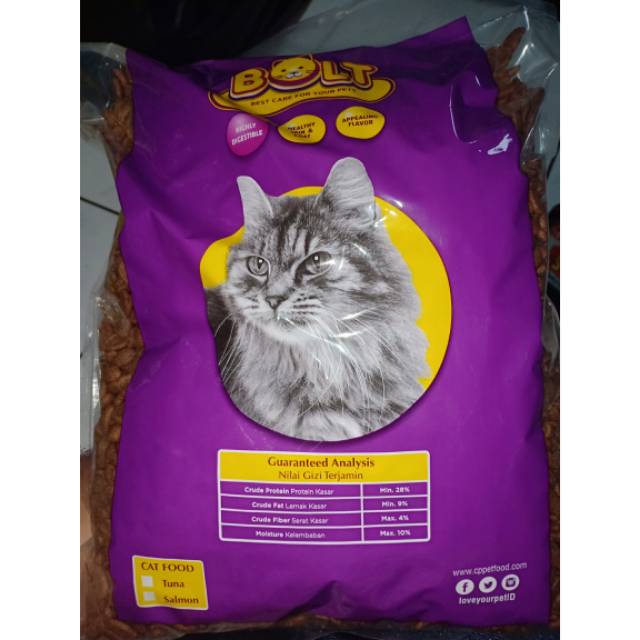 Makanan Kucing Bolt 1kg Bolt 1 Kg Shopee Indonesia