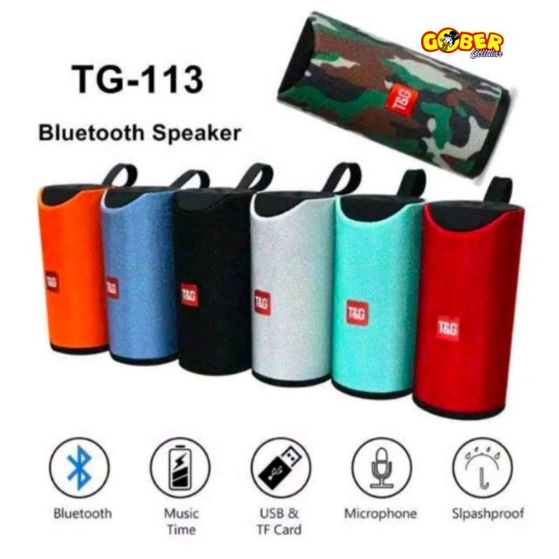 SPEAKER BLUETOOTH TG-113 JBL Music Box wireless Portable Extra