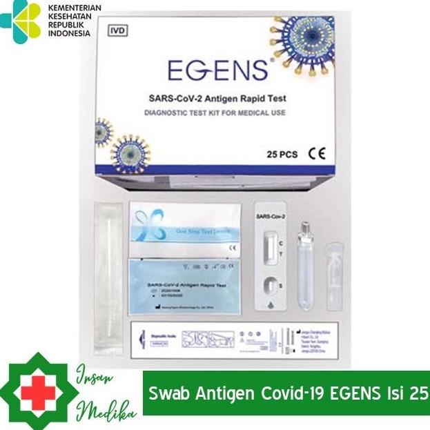 Ready Stock Swab Antigen Egens Isi 25 Majdinafhi