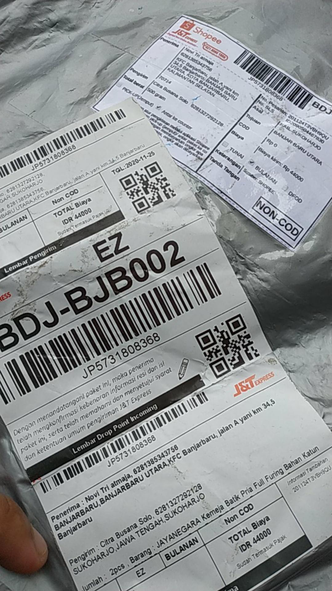 Ardinata Kemeja Batik Pria Full Furing Bahan Katun Sragenan