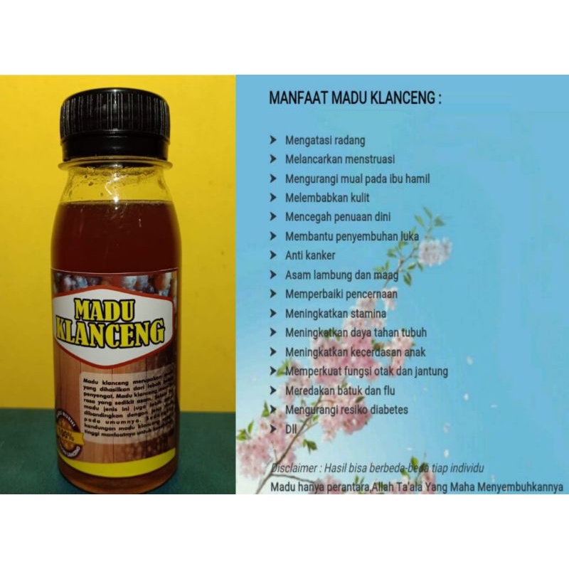 

Madu Klanceng Asli Budidaya Sendiri