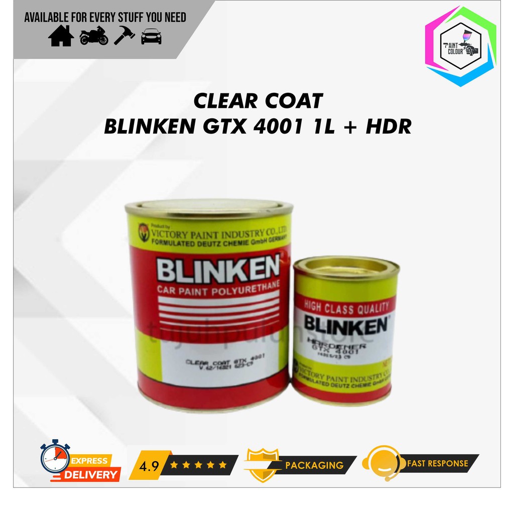 Clear Coat Blinken GTX 4001 1 liter /Pernis/Clearcoat/Coat