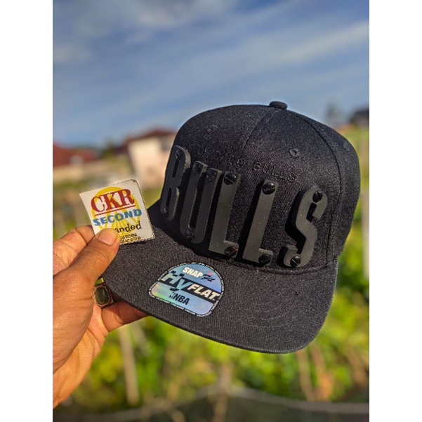 Topi pria original branded snapback NBA CHICAGO BULLS