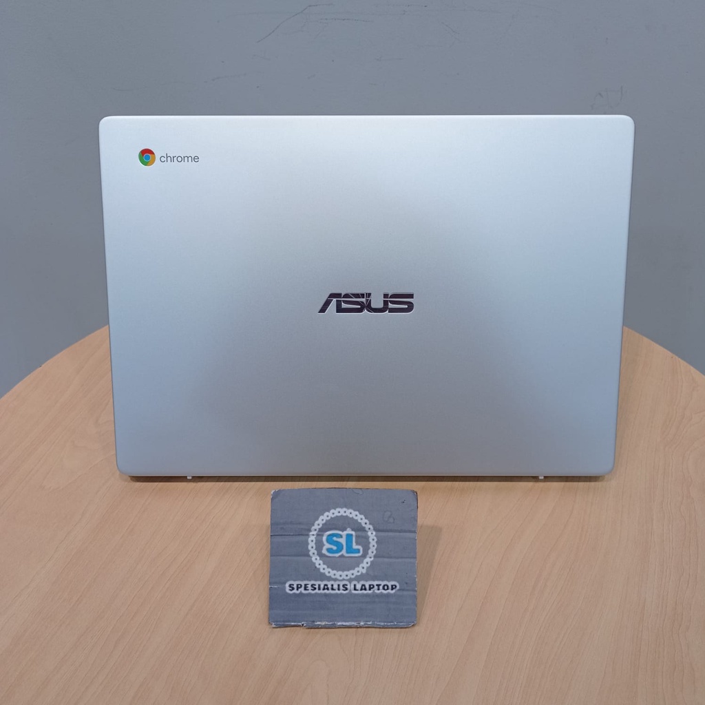 LAPTOP SEKOLAH MURAH ASUS CHROMEBOOK C423 N3350 4GB 64GB 128GB CHROME OS SILVER